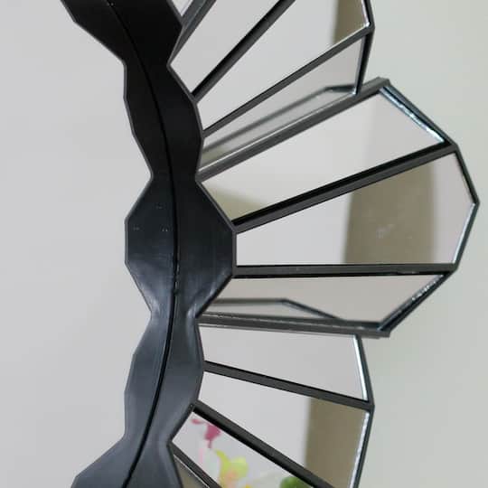 25" Sunburst Round Wall Mirror